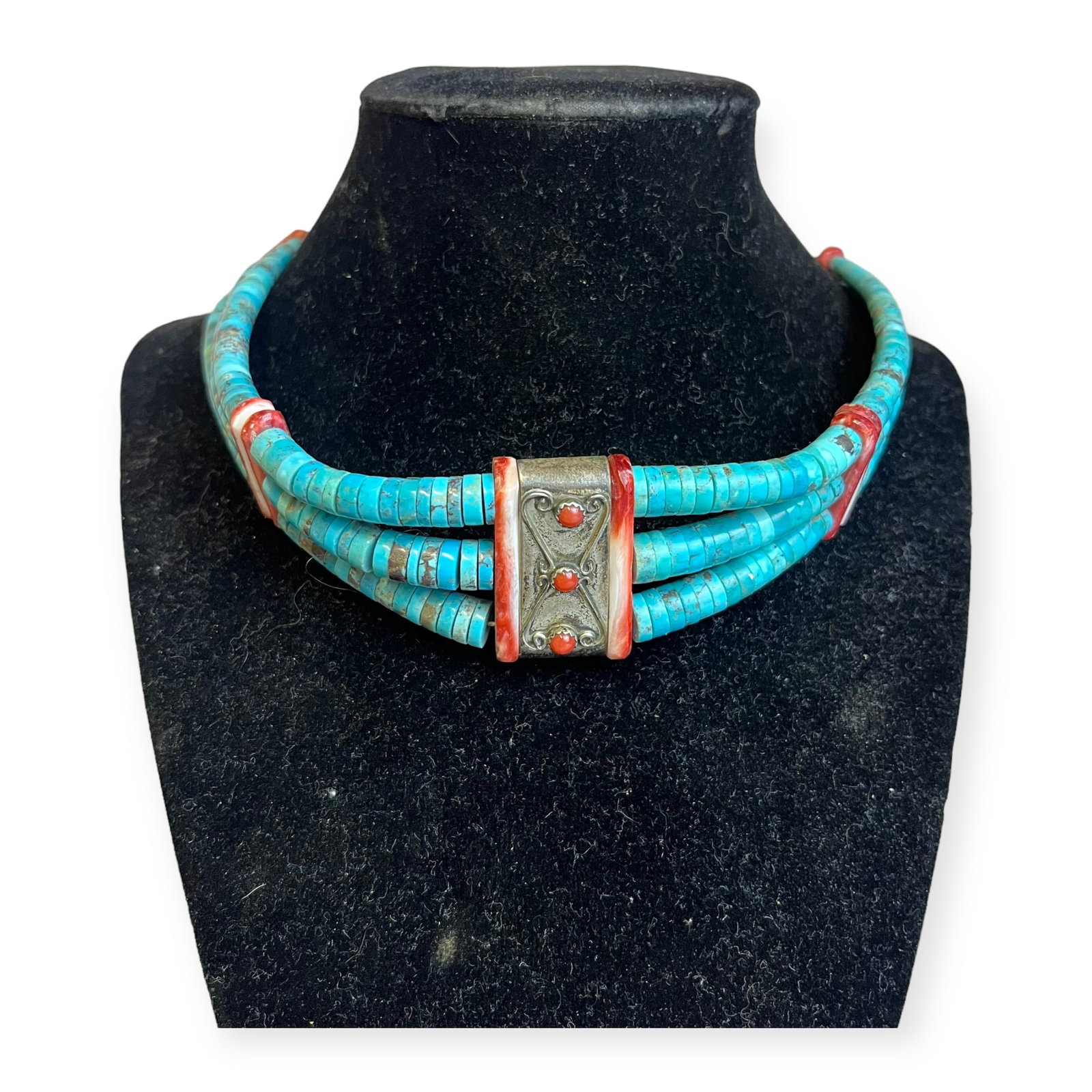 Navajo Choker Necklace (1 of 2)