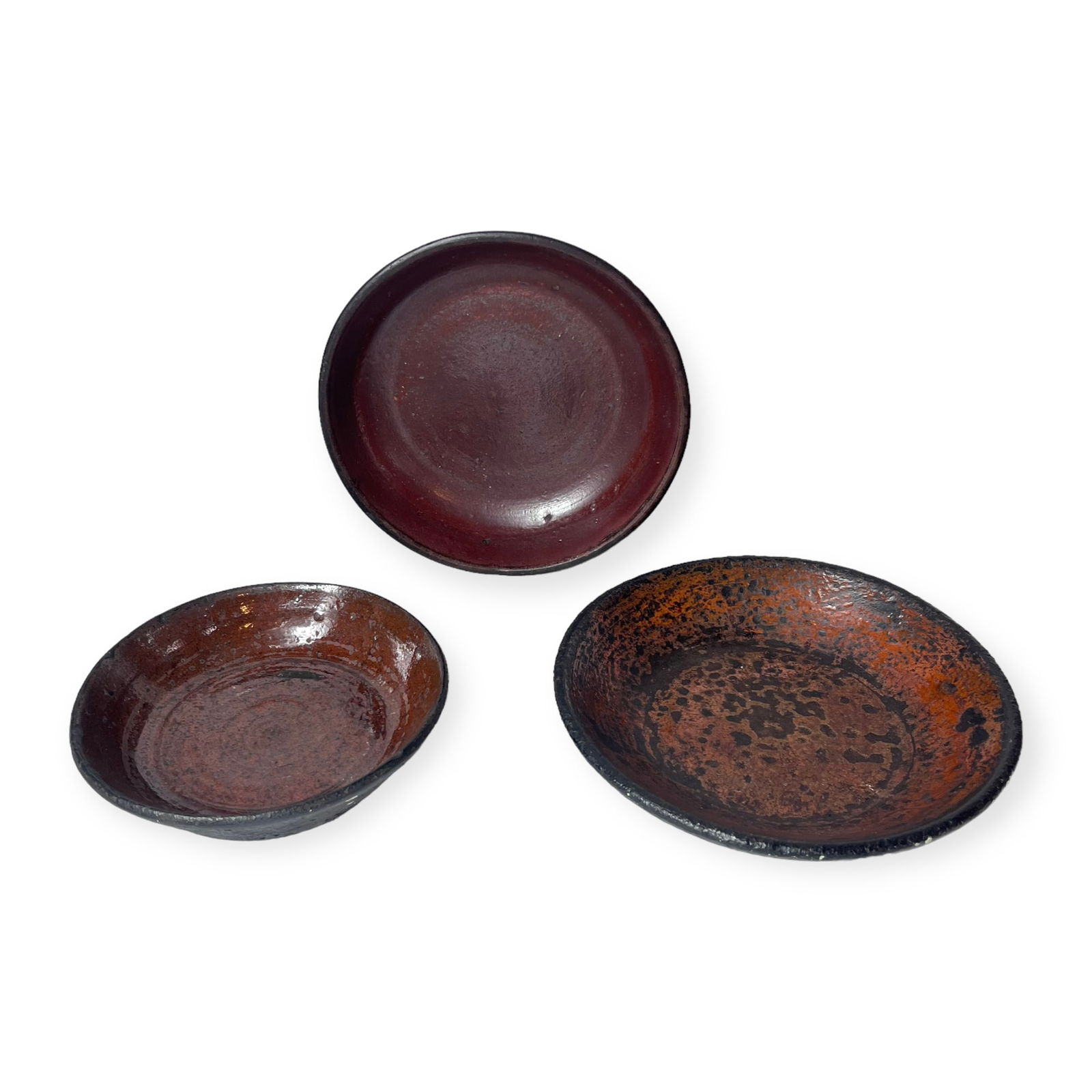 3 Early Redware Bowls (1 of 2)