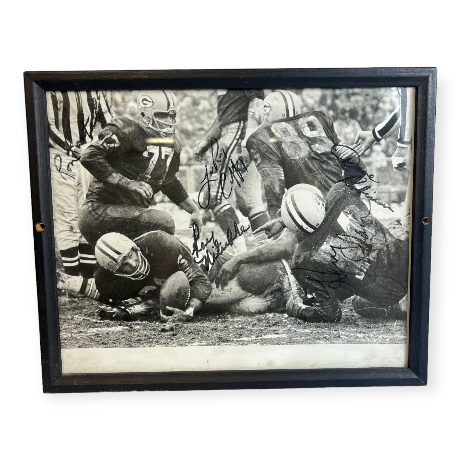 Signed 1960s Green Bay Packers Game Photo (1 of 1)