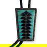Rare Zuni Bolo Tie Marked Ed & Pablita Quam