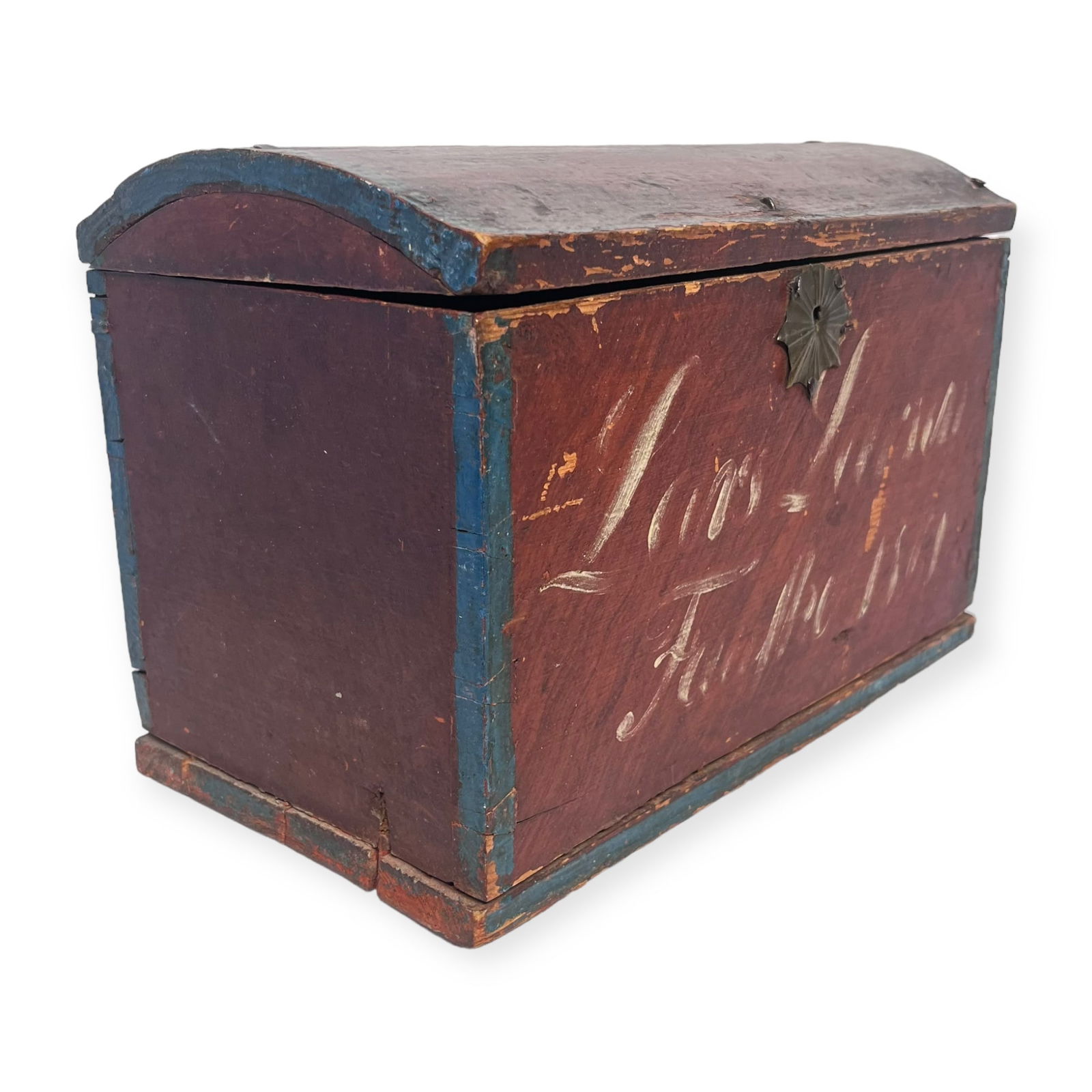 Early Painted Dome Top Trunk (1 of 2)