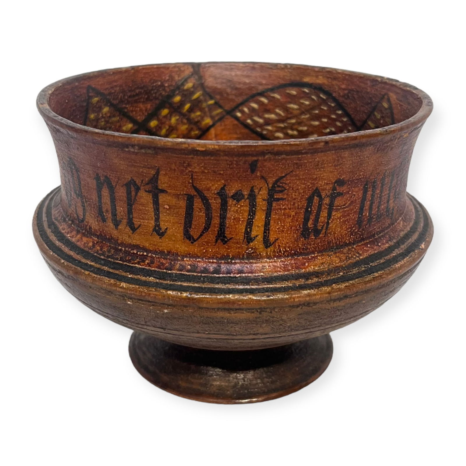 Footed & Painted Ale Bowl (1 of 3)
