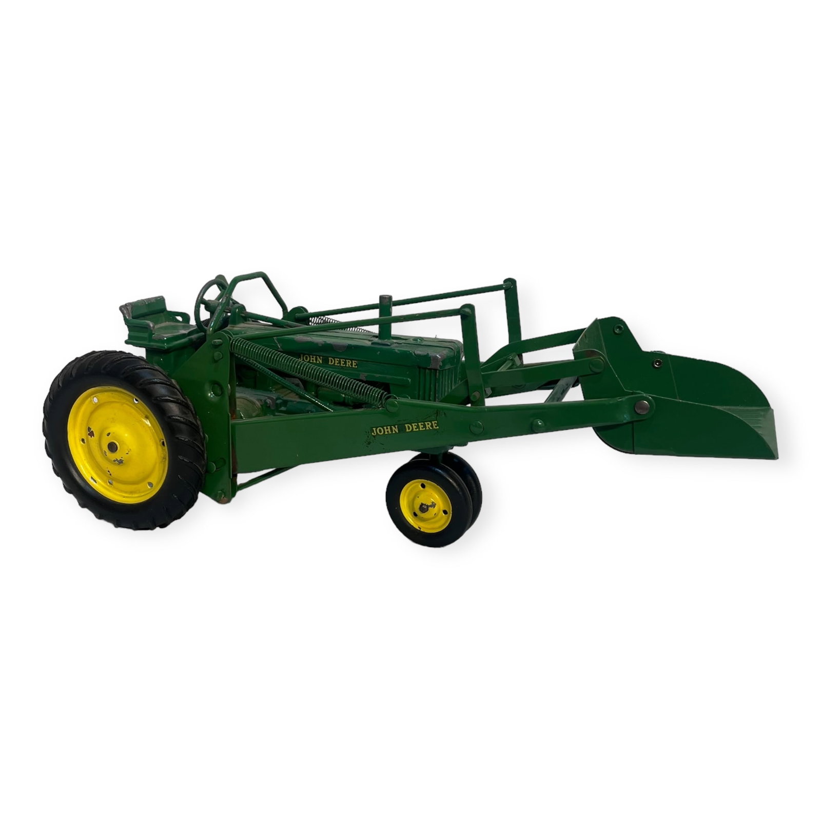1950s 1/16th Scale John Deere Toy Tractor Loader (1 of 2)