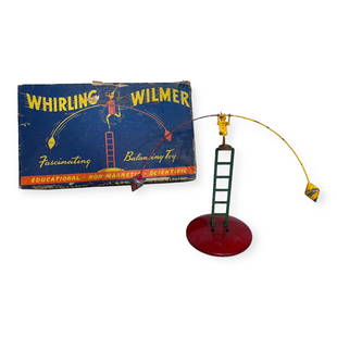 Whirling Wilmer Fascinating Balancing Toy: Whirling Wilmer Fascinating Balancing Toy Antique By Sherwood Toys, in box. Some damage to box.