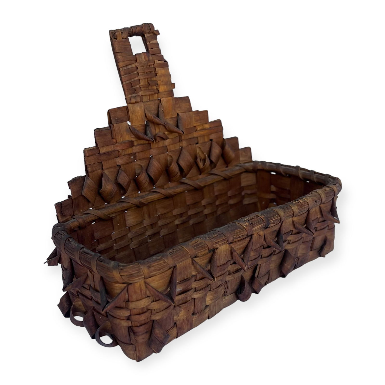 19th Century Northeast Native American Indian Wall Basket (1 of 2)