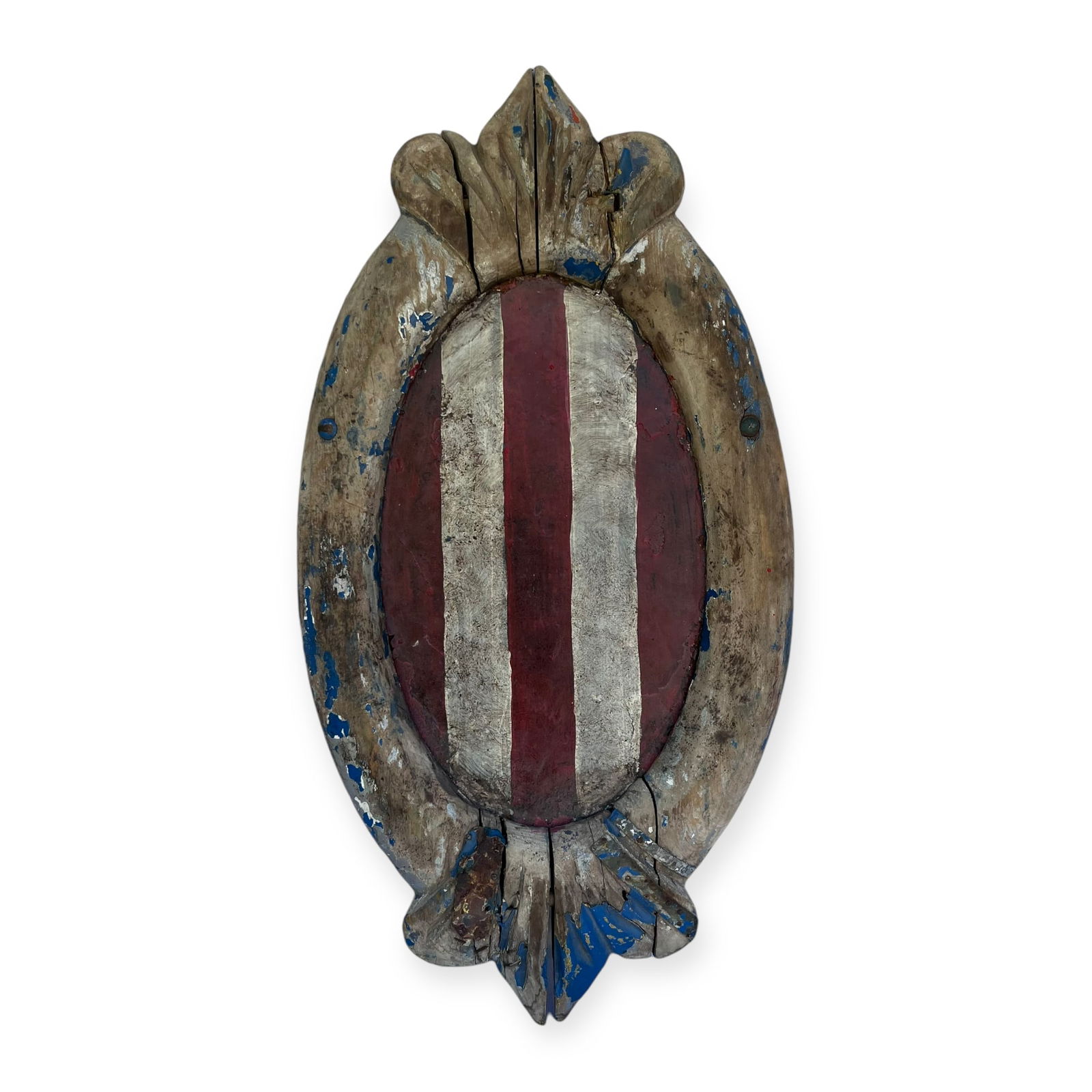 Great 19th Century Wood Plaque From An Old Carnival Ride (1 of 3)