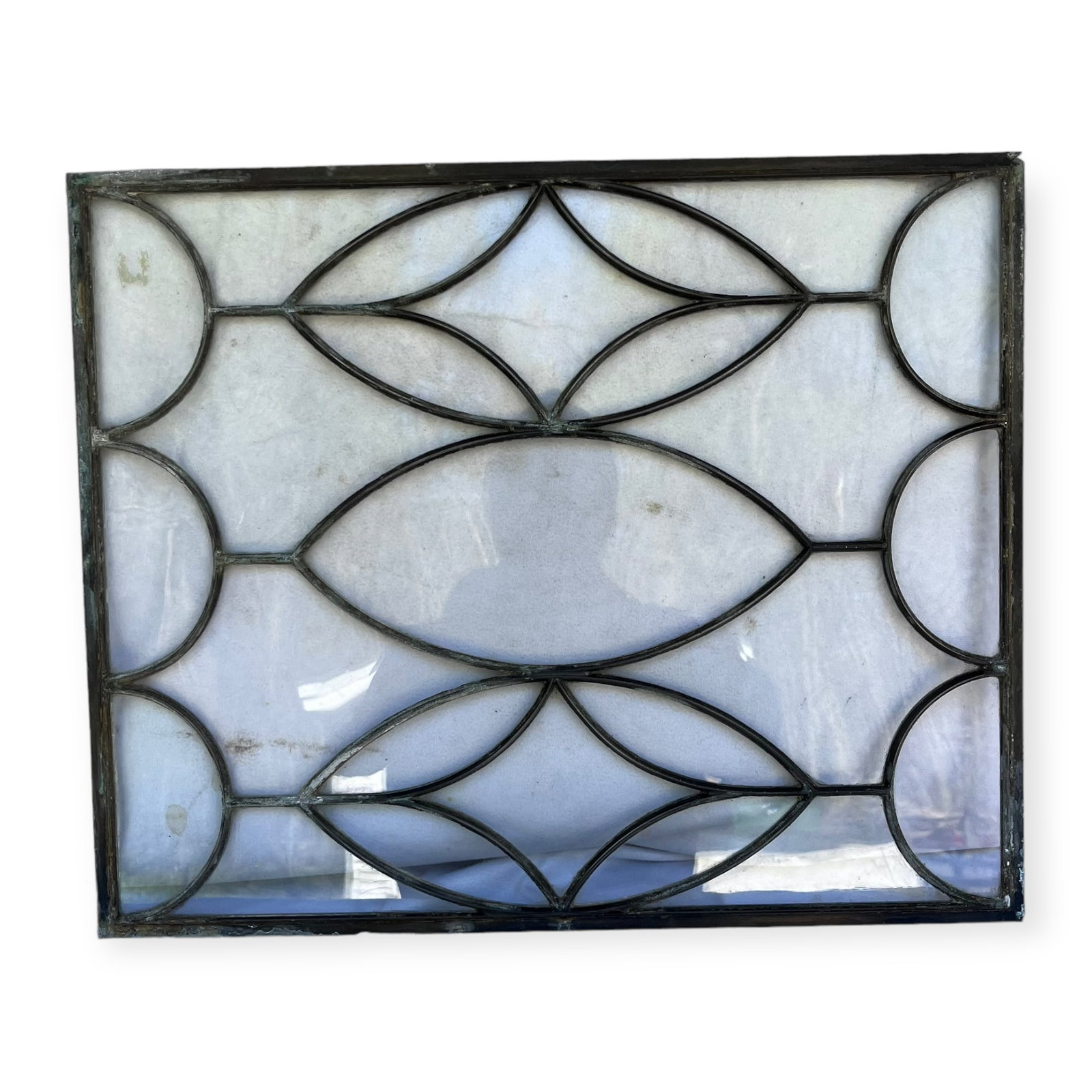 Turn of Century Leaded Glass Window: Good clean leaded glass window. 22 x 18 inches. Excellent condition with no breaks.