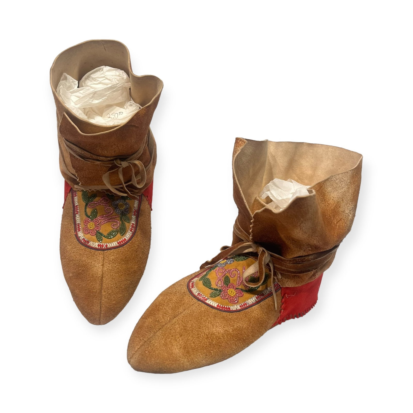 Woodlands Beaded High Top Moccasins (1 of 2)