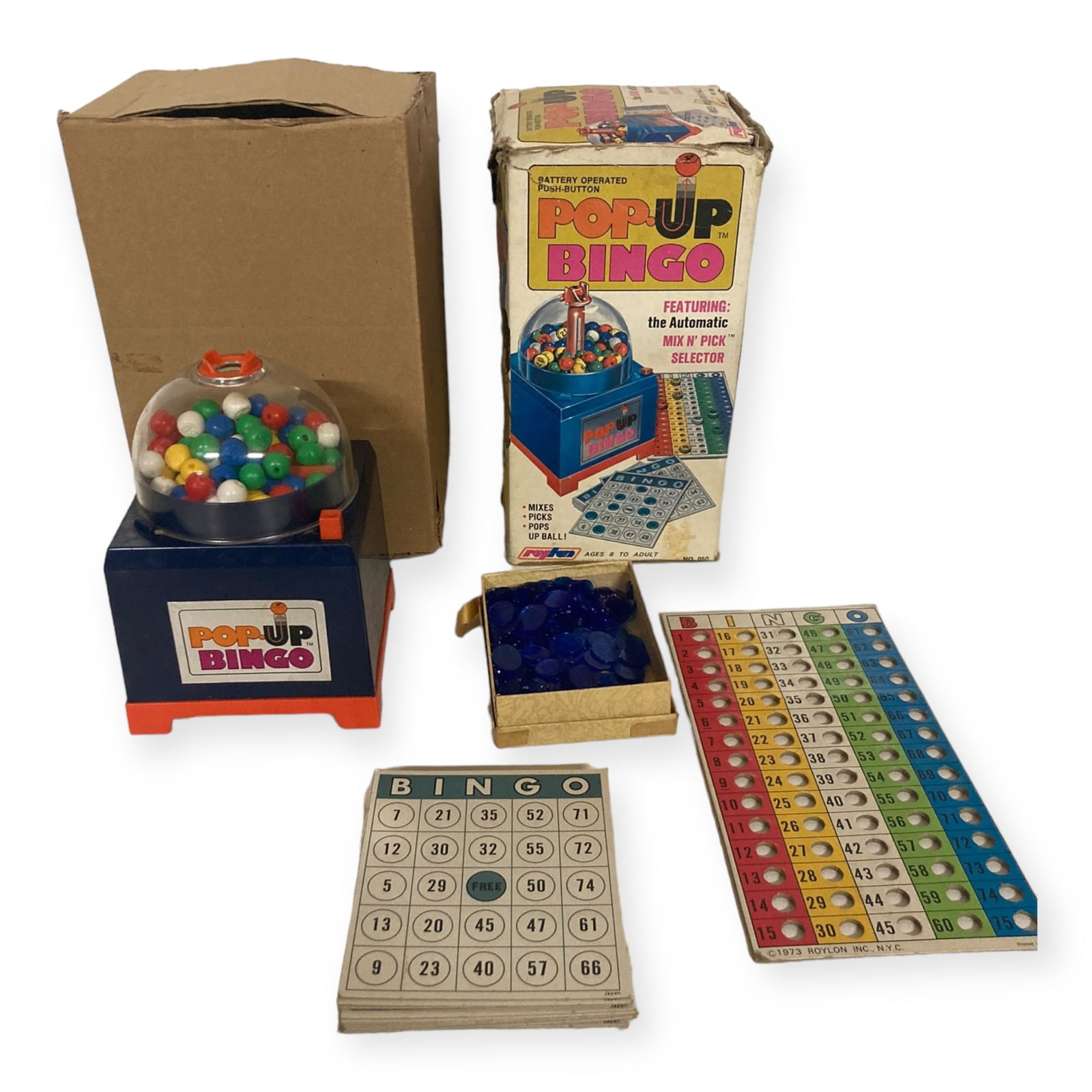1970's Battery Operated Popup Bingo Game In Original Box (1 of 2)