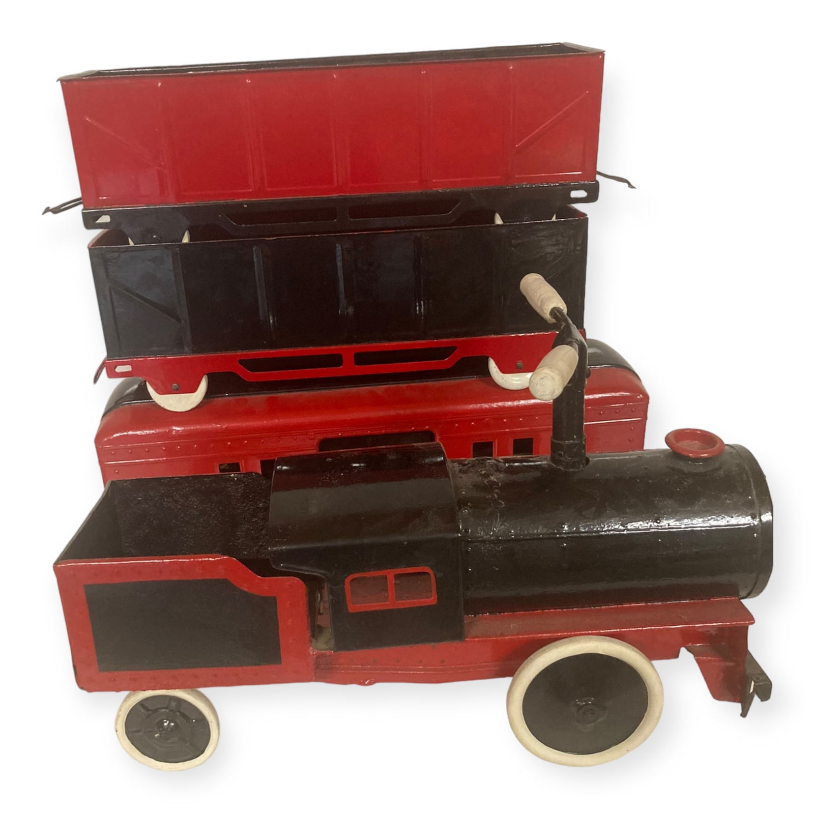 Antique Ride-On Toy Train Engine - Plus 3 cars (1 of 4)