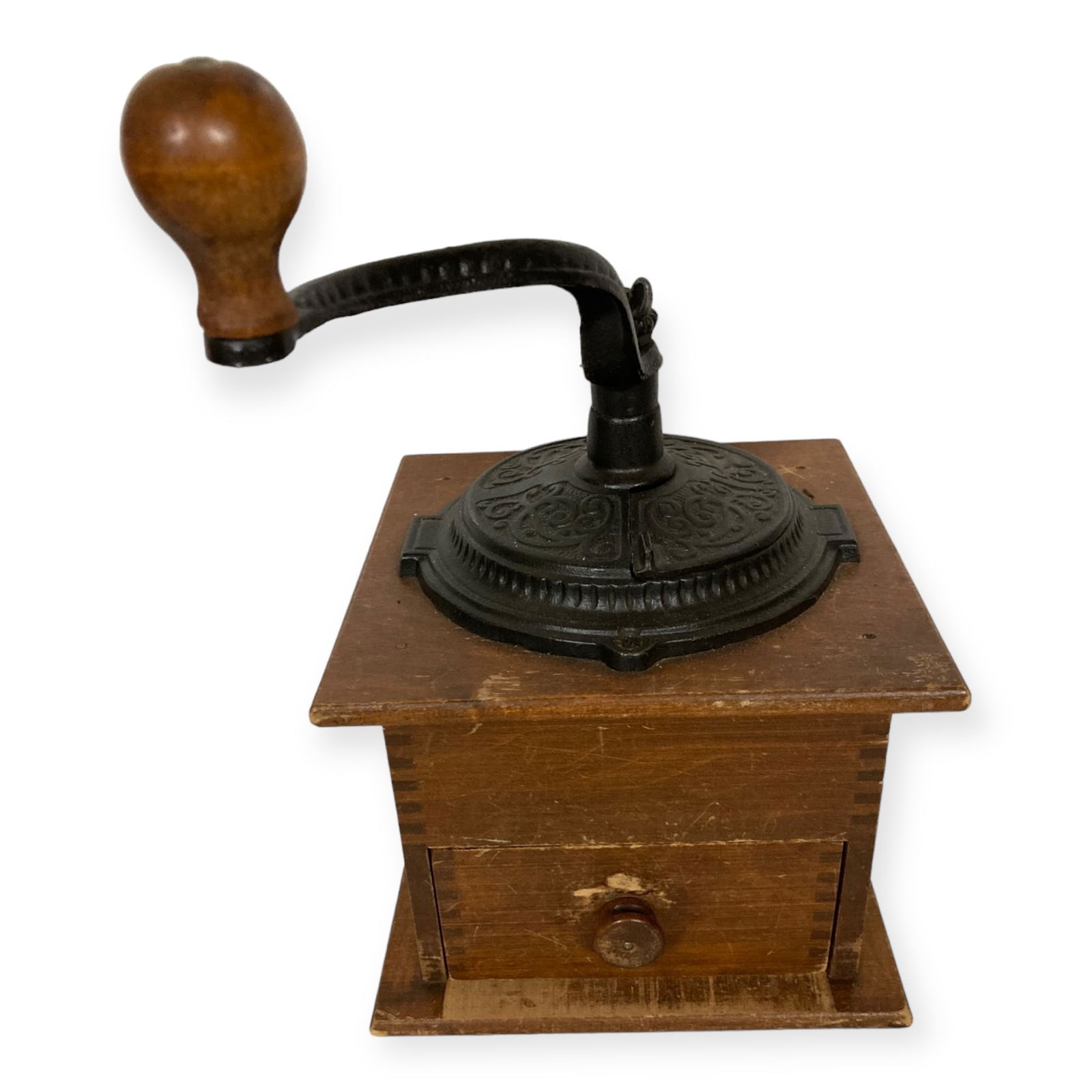 Antique Wood Coffee Grinder (1 of 1)