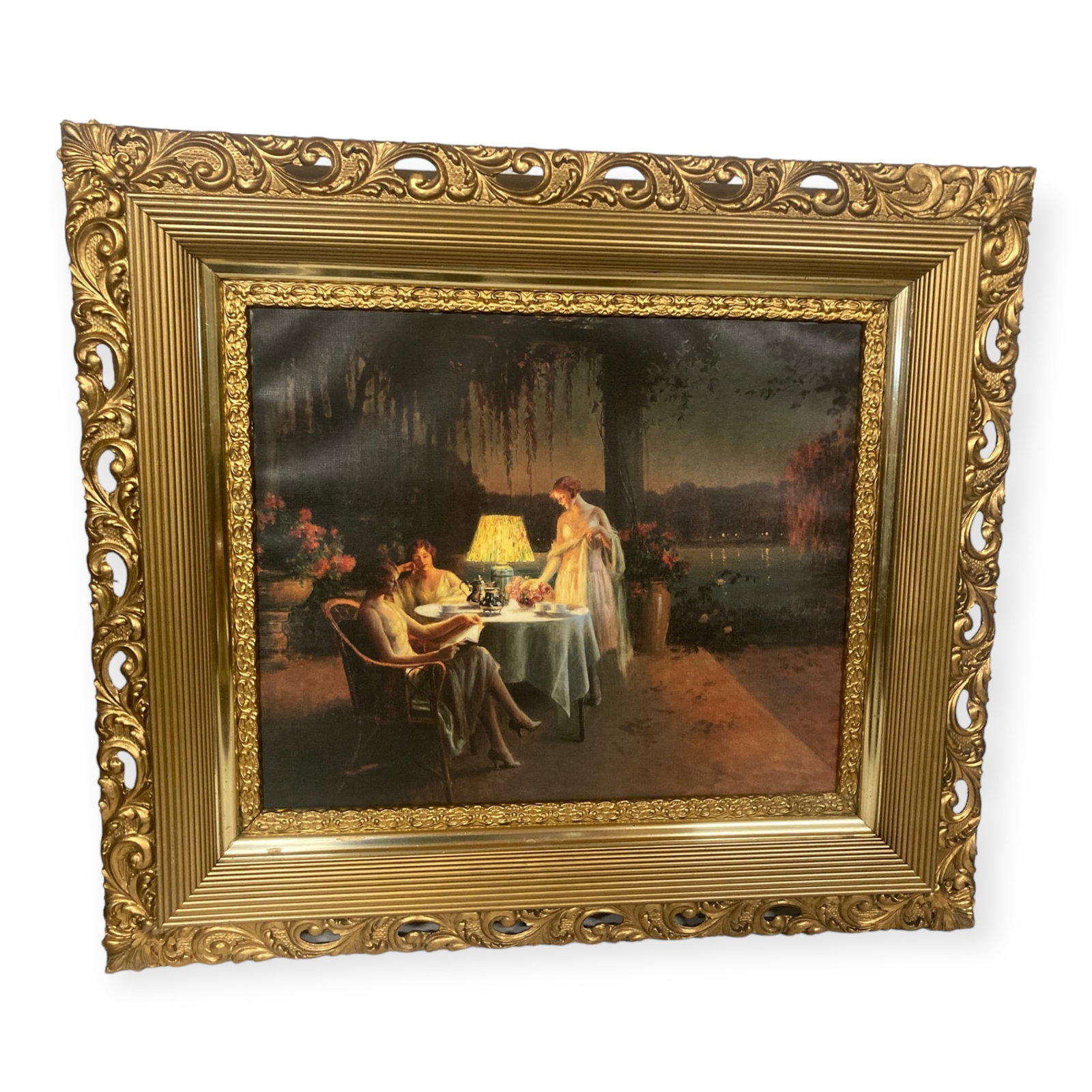 Picture in Nice Gold Frame: Very good condition.