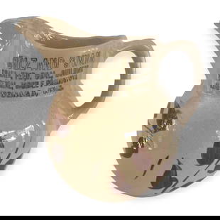 Original Wattsware No. 16 Advertising Pitcher: Coal, Building Material, Mobile Products Mukwonago Wis." Excellent condition