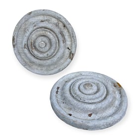 Small Pair of 19th C Building Plaques