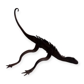 Folk Art Lizard Coat Hanger