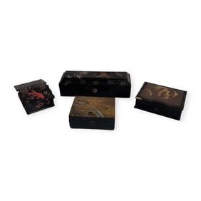 Collection of 4 Japanese Boxes
