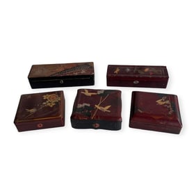 Collection of Japanese Lacquer Boxes