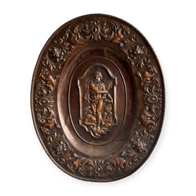 Early Copper Wall Hanging Platter