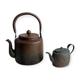 2 Copper Tea Kettles
