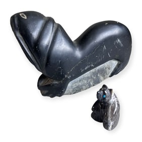 Pair of Native American Stone Carvings