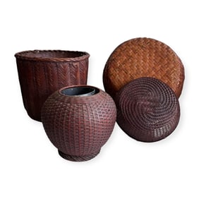 Group in of 5 Asian Baskets