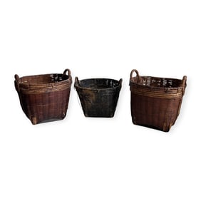 Grouping of 3 Vintage Baskets