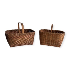 Pair of Ho Chunk Native American Baskets