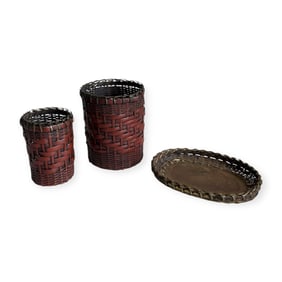 Group of 3 Miniature Baskets