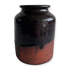 Albany Slip Redware Jar