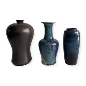 Group of 3 Art Pottery Vases