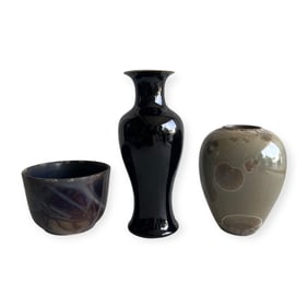 Group of 3 Studio Art Pottery
