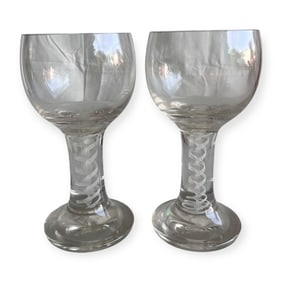 Pair of Art Glass Vases or Glasses