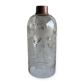 Etched & Gold Painted Glass
