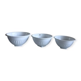 3 Glass Vitrock Bowls