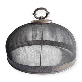 Antique Metal Mesh Food Cloche