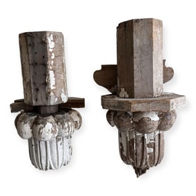 Pair of 19th C Building Fragments