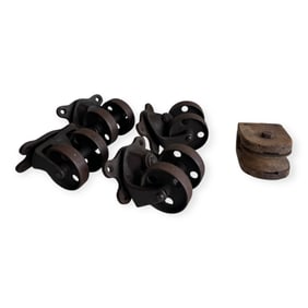 4 Industrial Wheels & Pulley