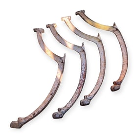 Group of 4 19th C Iron Shelf Brackets