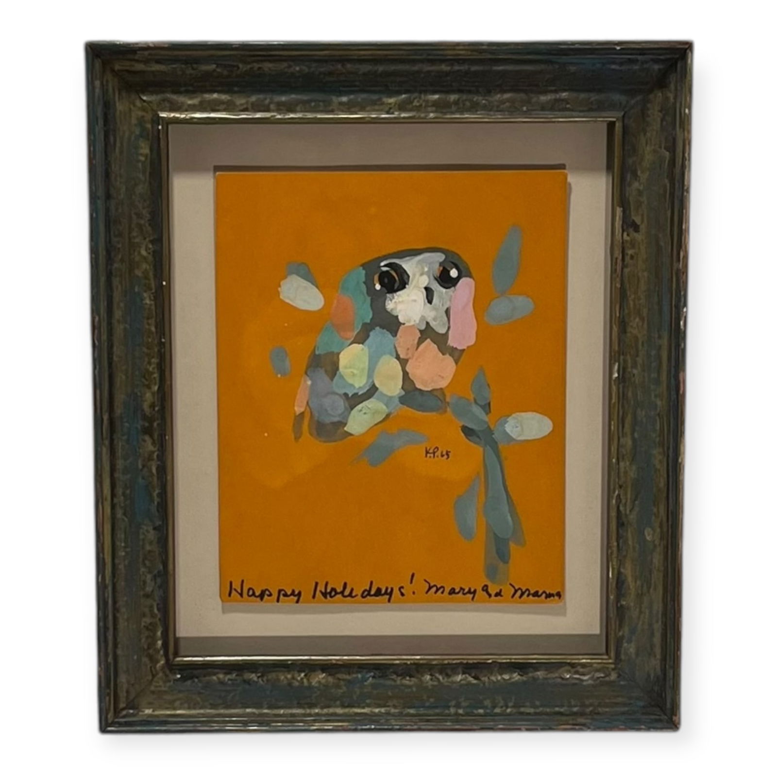 Karl Priebe (Wisconsin, 1914-1976), Happy Holidays Card (1 of 3)