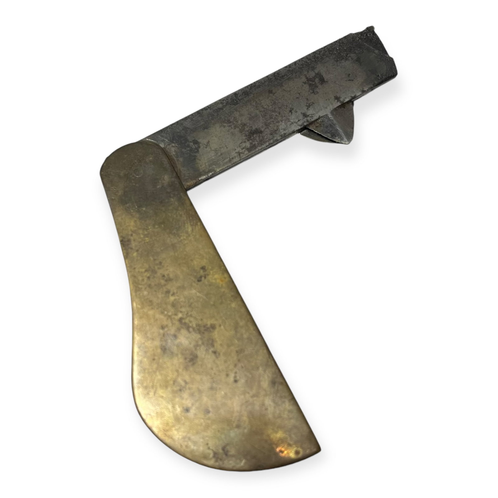 Civil War Era Brass Fleam/Bleeder Folding Knife by Goulding NY (1 of 2)