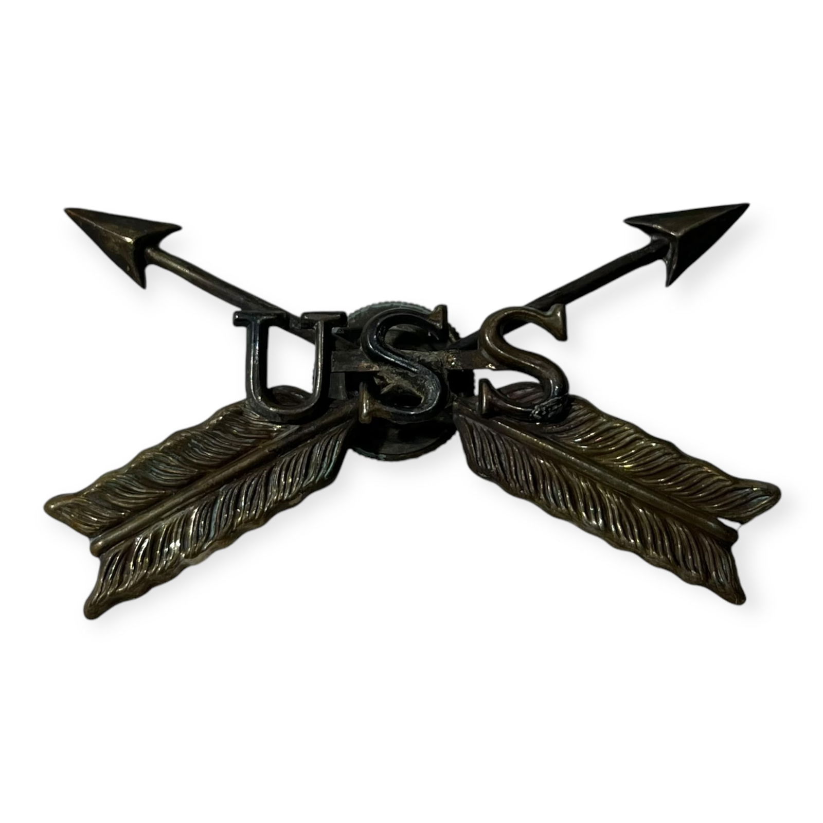 Indian Wars USS Hat Badge (1 of 1)