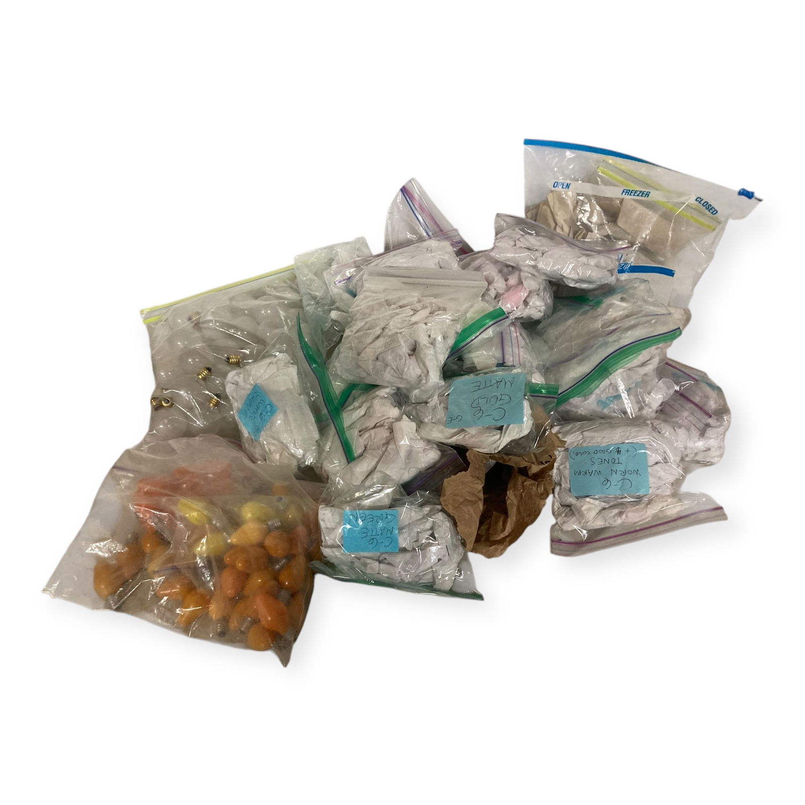 25 Bags Of Various Vintage Christmas Light Bulbs (1 of 1)