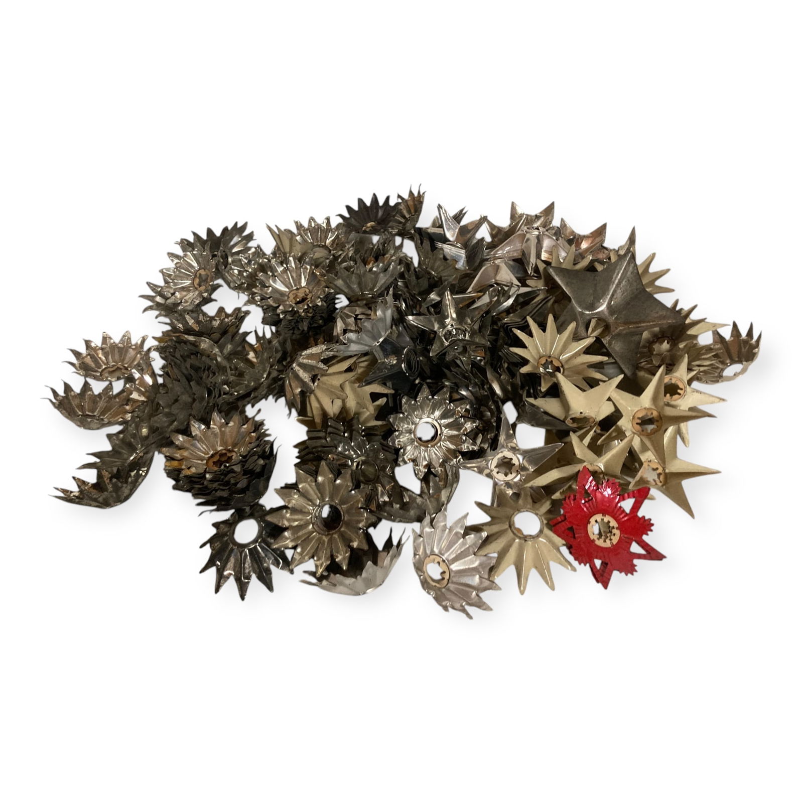 Group of Colored Vintage Christmas Light Bulb Back Plates/Reflectors (1 of 2)