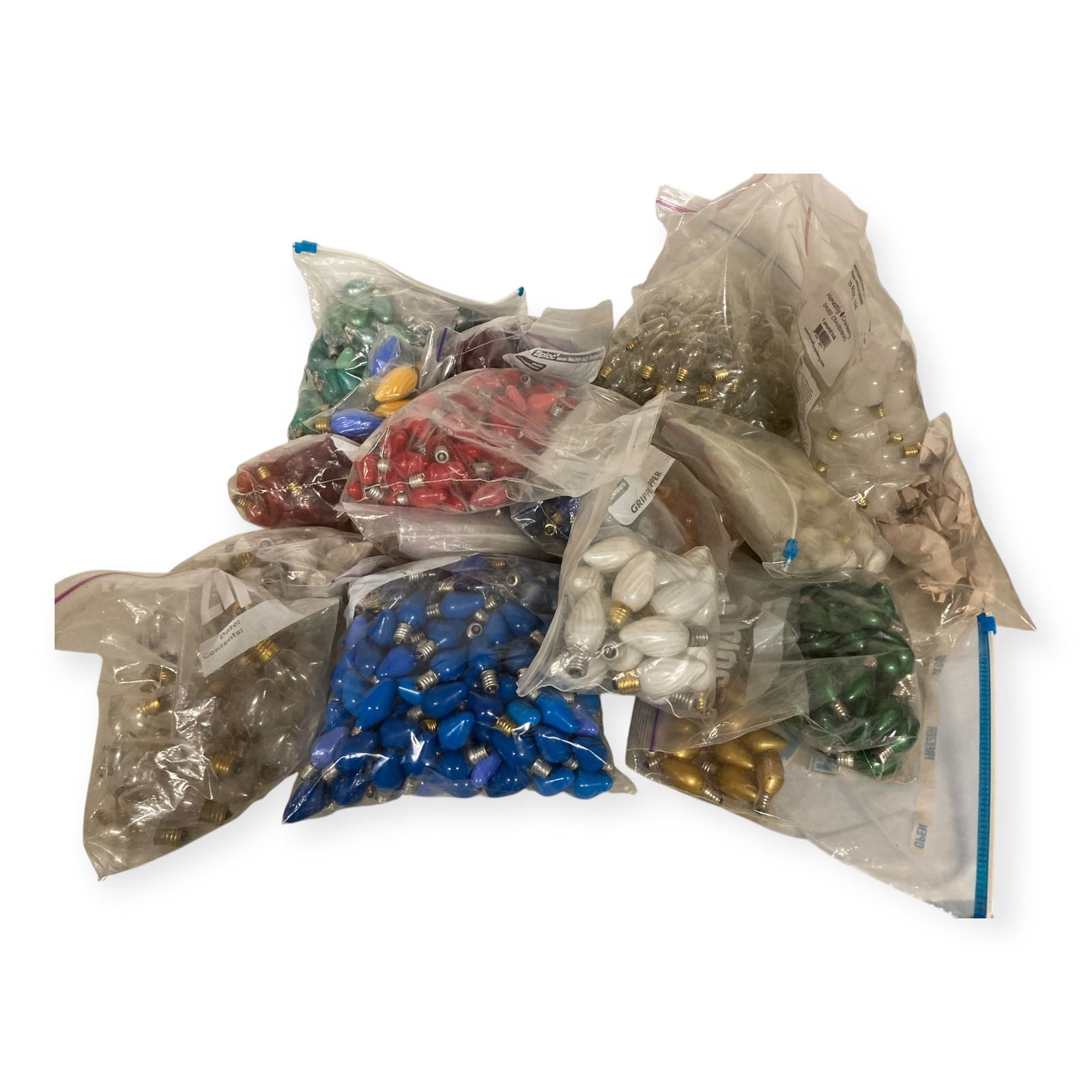 Very Large Assortment Of Vintage Christmas Light Bulbs (1 of 1)