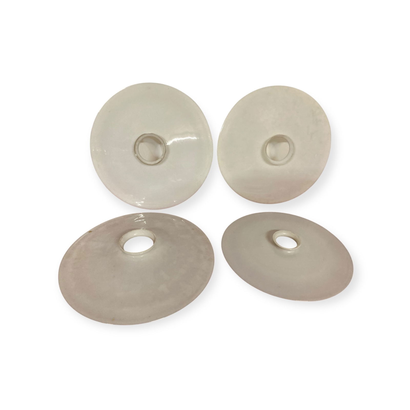 Antique Milk Glass Lamp Shades 4 Large 15 Inch Milk Glass Shades (1 of 2)