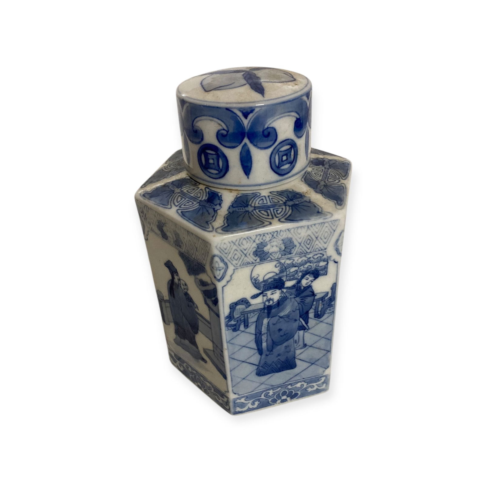 Five Sided Oriental  Ginger Jar (1 of 2)