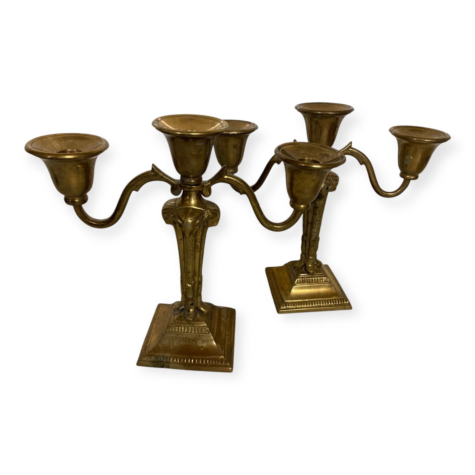 Early Fancy Brass Candle Operas (1 of 2)