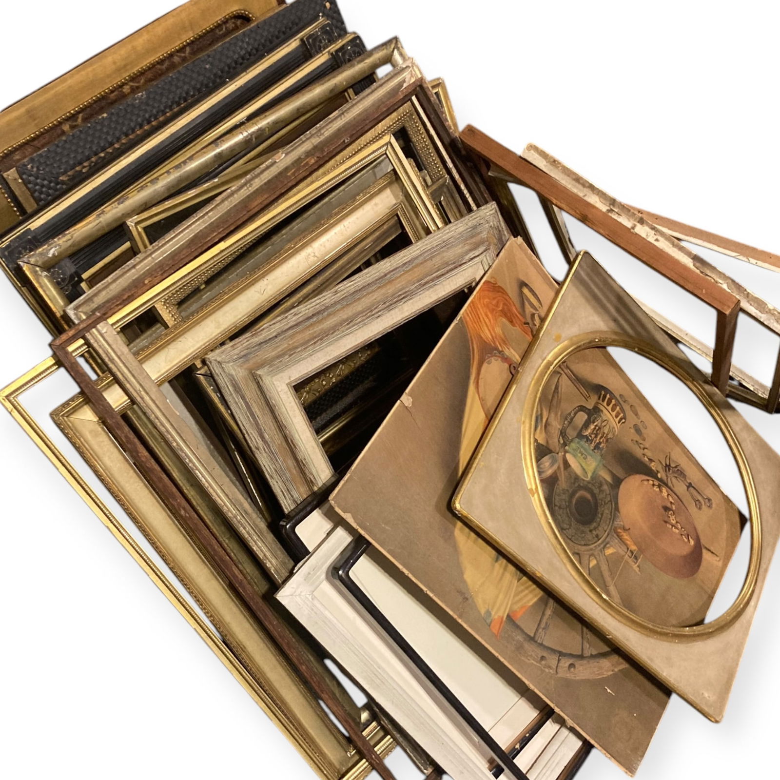 Huge Lot Of isc. Antique Picture Frames (1 of 1)