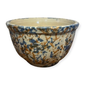 Sorensen & Miles (Racine, Wisconsin) Spatterware Stoneware Bowl