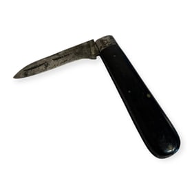 19th C Folding Knife Marked WARRANTED